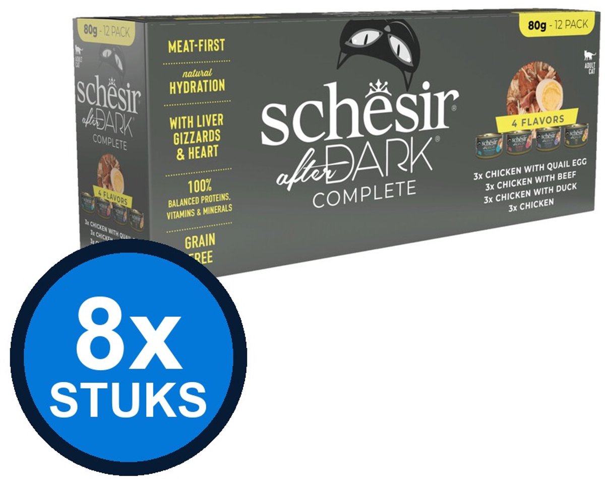 Schesir Schesir After Dark kat blik variety pack bouillon 12x80gr