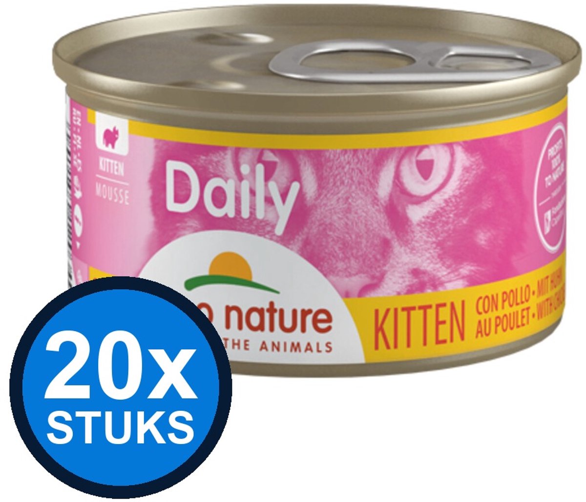Almo Nature Almo Nature Daily kitten blik mousse kip 85gr