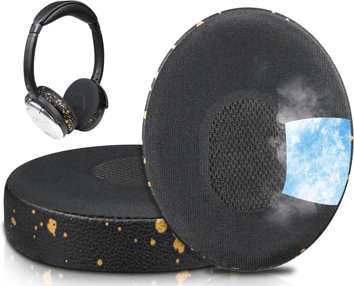 Cooling Gel Professionele Vervangende Oorkussens voor Bose QuietComfort(QC) 3 en OE1 On-Ear Hoofdtelefoons, Earpads Cushions met Hoog Dichtheid Geluidsisolerend Schuim