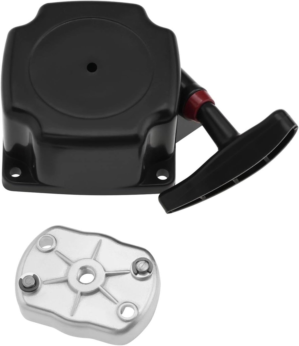 Starter Assemblage, 1 Set | Compatibel met Parker PGBC-5200, compatibel met Hyundai HYBC5200, Recoil Pull Starter, inclusief aandrijfplaat