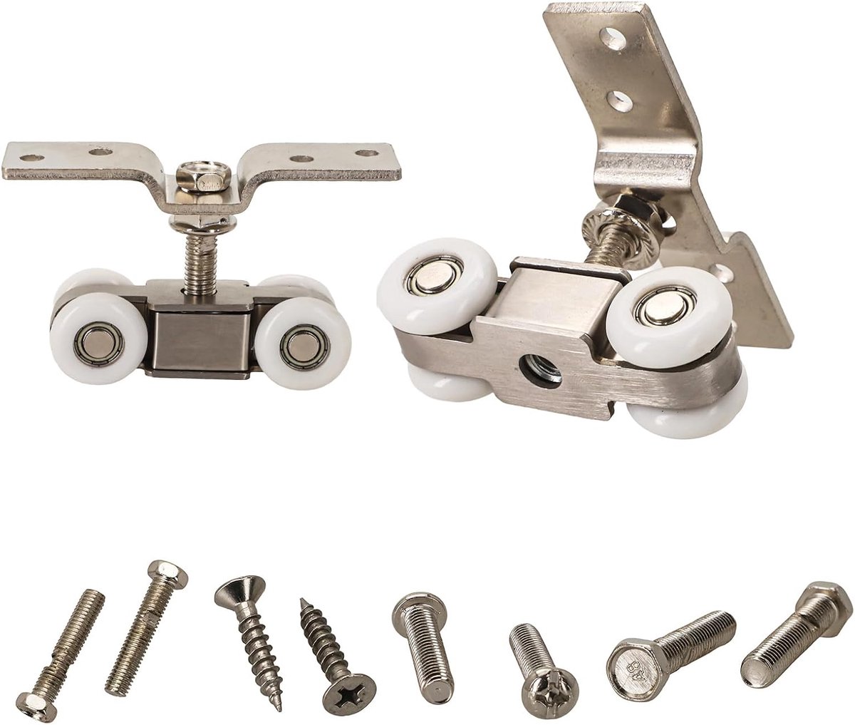 Track Staal Hardware Kit Stijlvolle En Functionele Schuifdeur Rail Voor Badkamer Vouw Opknoping Deuren