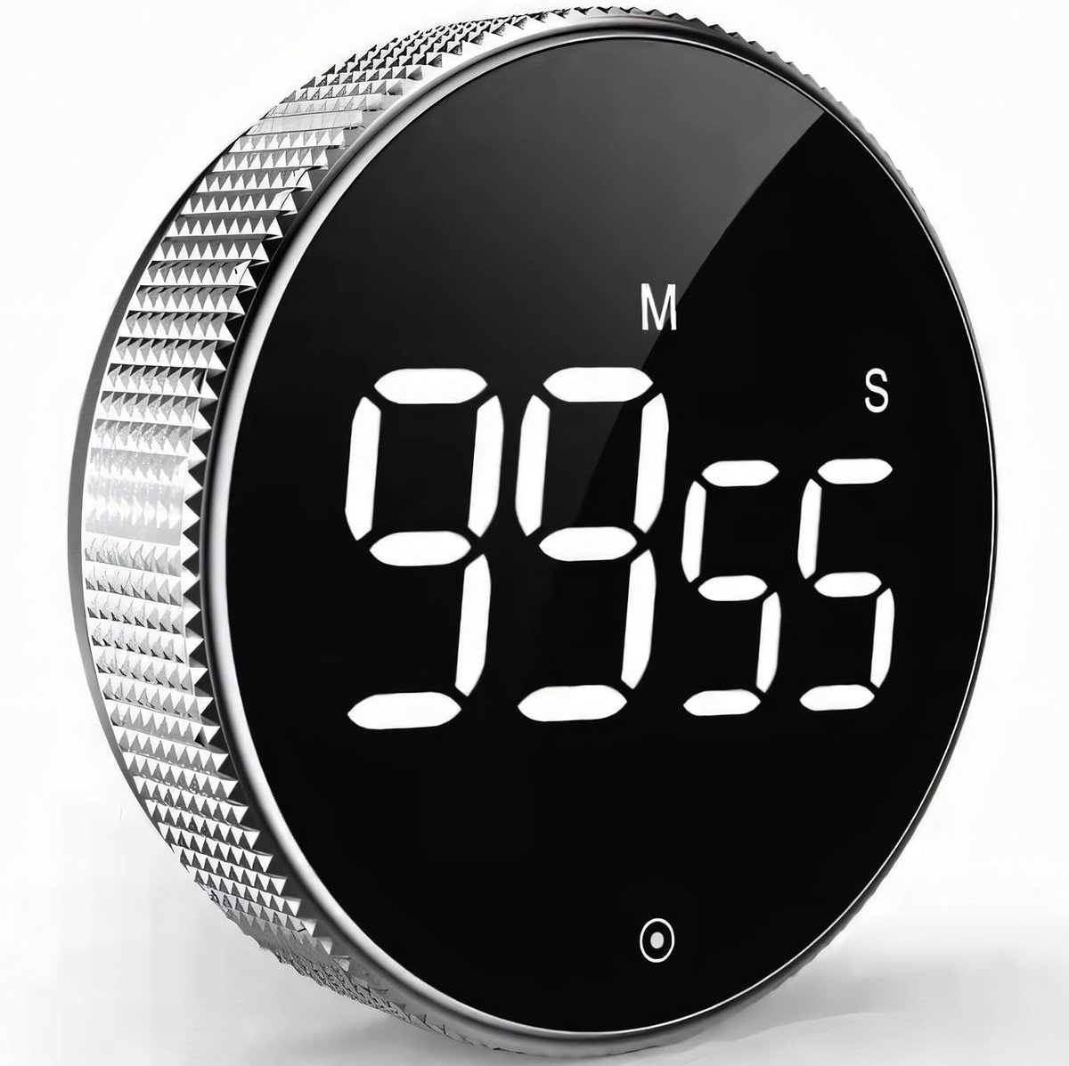 Digitale keukentimer, magnetisch, met groot led-display, aftellen en stopwatch, luid of stil alarm, eierwekker, perfect voor keuken, koken, bakken, school, kantoor, sport, leren, AAA-batterijen