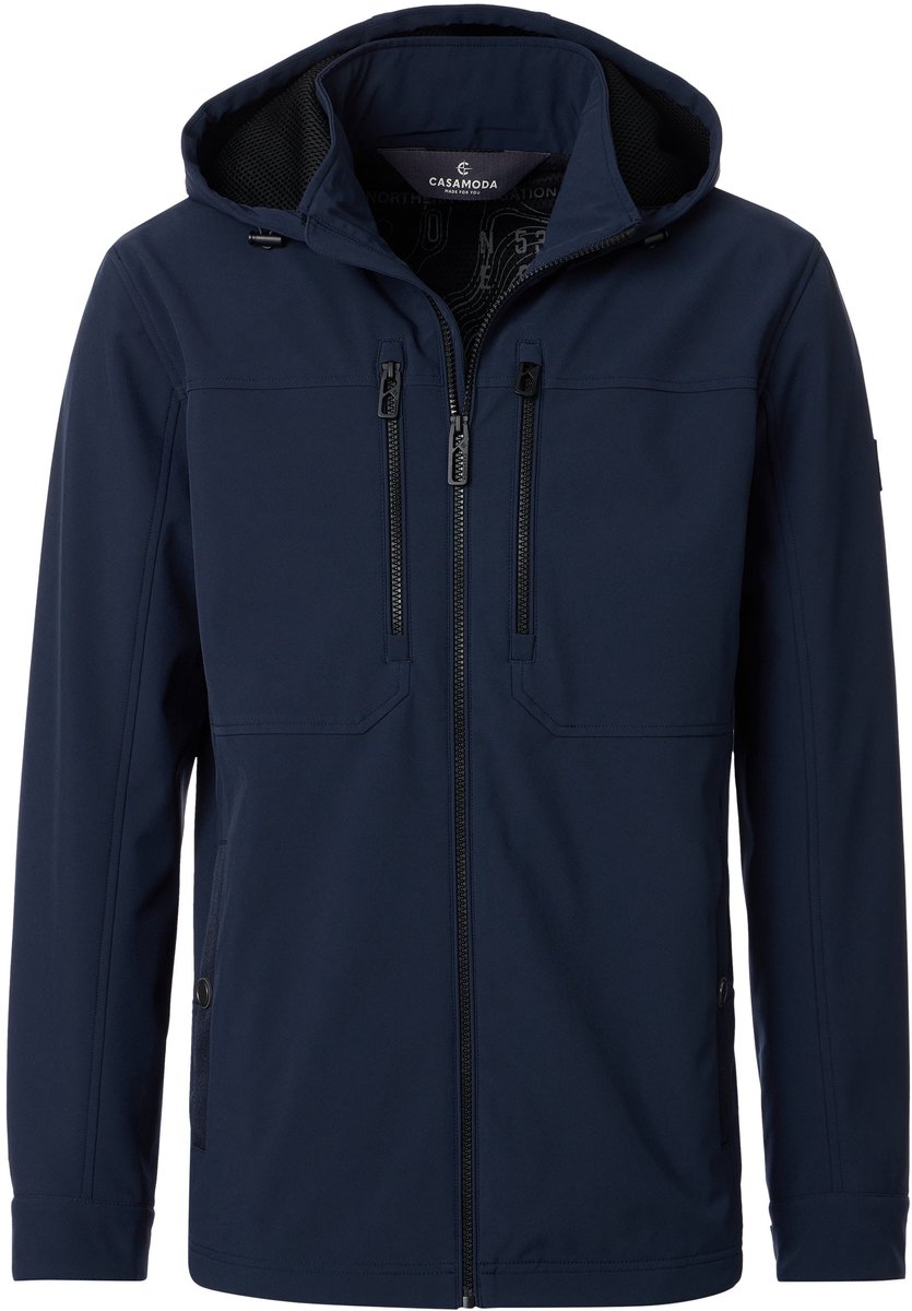 CASA MODA comfort fit tussenjas - blauw - wit