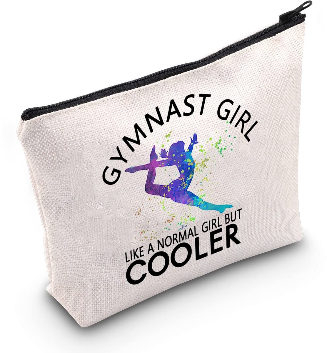 SolidKeus - Makeup Tas voor Gymnastiek Fans met Inspirerende Tekst