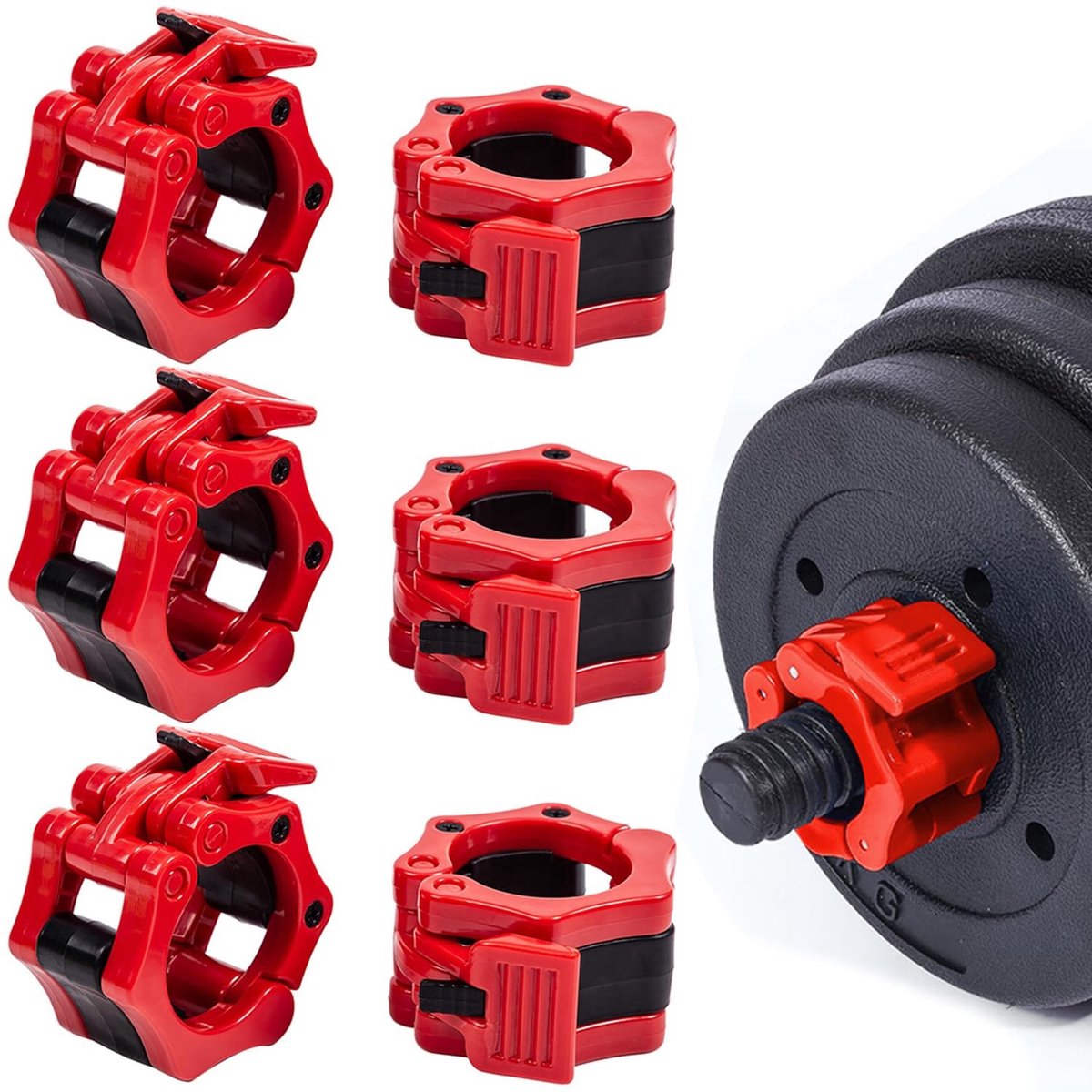 SolidKeus - Set van 6 Dumbbell Clips voor Fitness