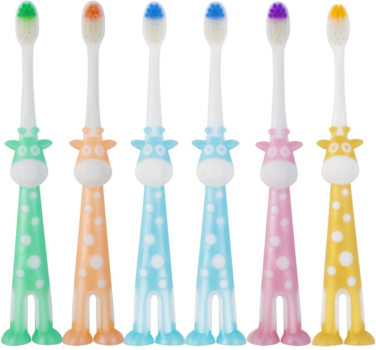 SolidKeus - Zachte Tandenborstelset voor Kinderen, 6 Stuks