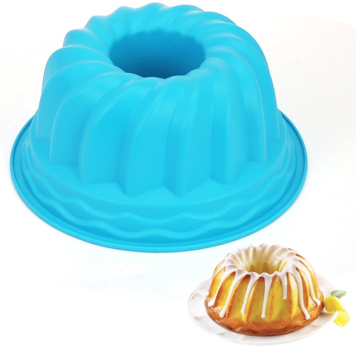 SolidKeus - Silicone Gugelhupfvorm met Antiaanbaklaag