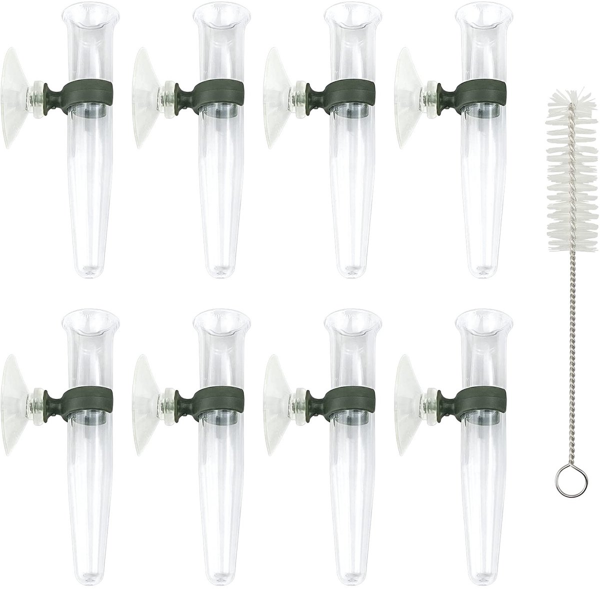 SolidKeus - Set van 8 Bloemencontainers met Suction Cups