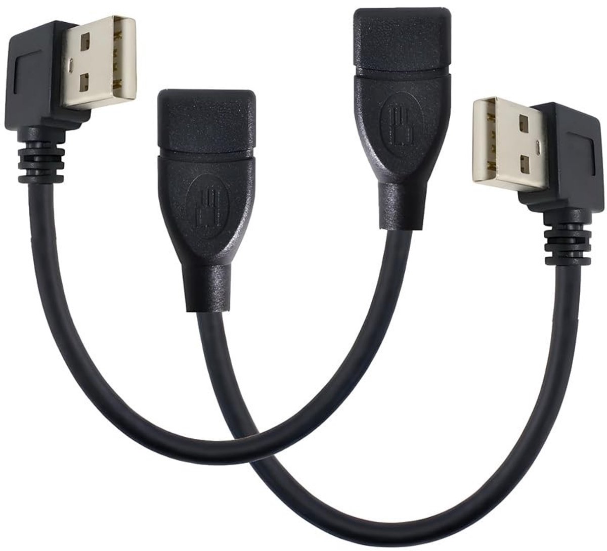 SolidKeus - USB 2.0 Type-A Verlengkabel met Hoek 20cm