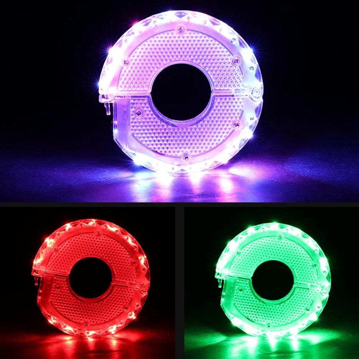 SolidKeus - Oplaadbare LED Fietswielverlichting met 7 Kleuren en 15 Modus