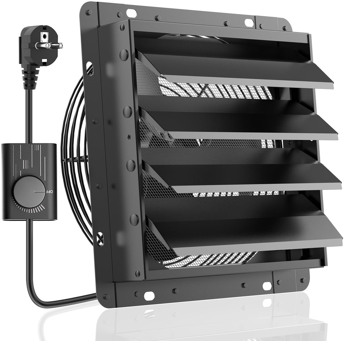 SolidKeus - 350 mm Ventilator met Snelheidsregelaar en Meshfilter