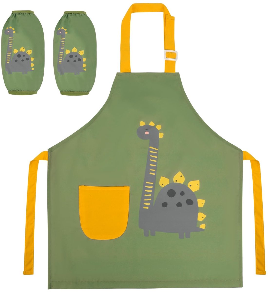SolidKeus - Waterdicht Kinderschort met Dinosaurus Motief (M)