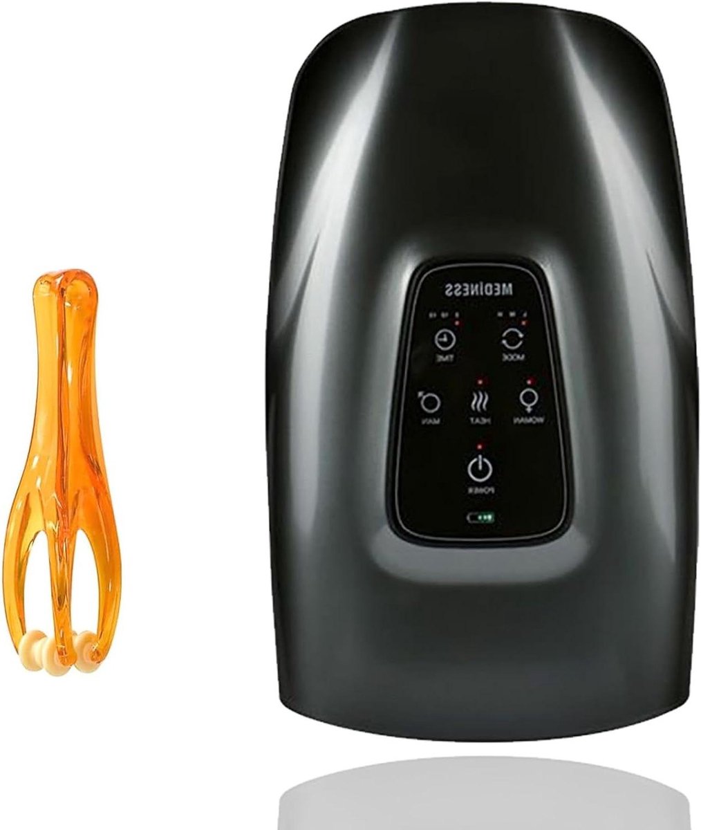 Elektrische Handmassager - Handen Ontspanner - Handen Verzorgen - Warmte Compressie - 25 cm - Wit