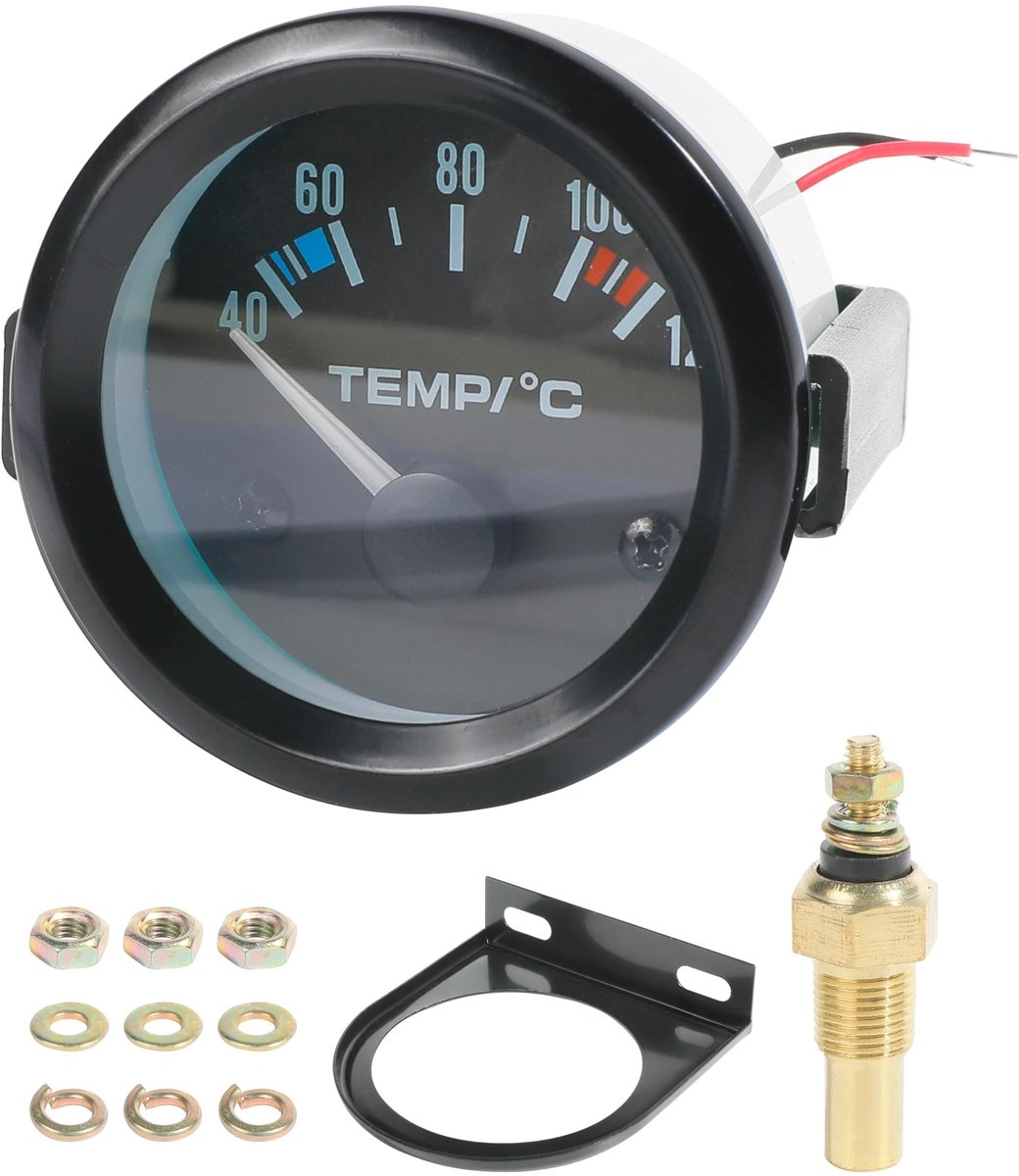SolidKeus - Digitale Water Temperatuurmeter voor Auto's, 2 Inch