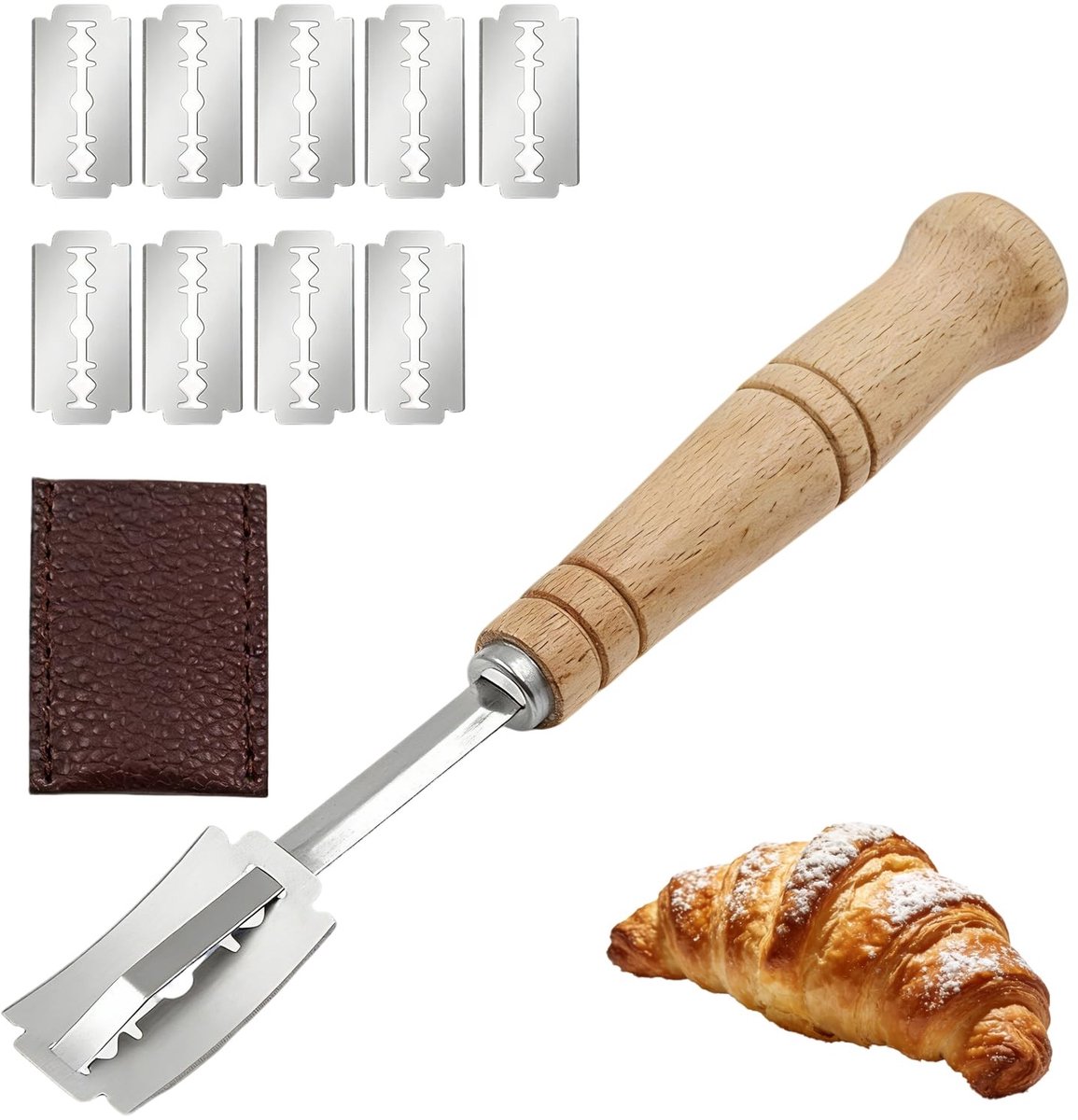 SolidKeus - Set van 10 Professionele Broodmessen van RVS
