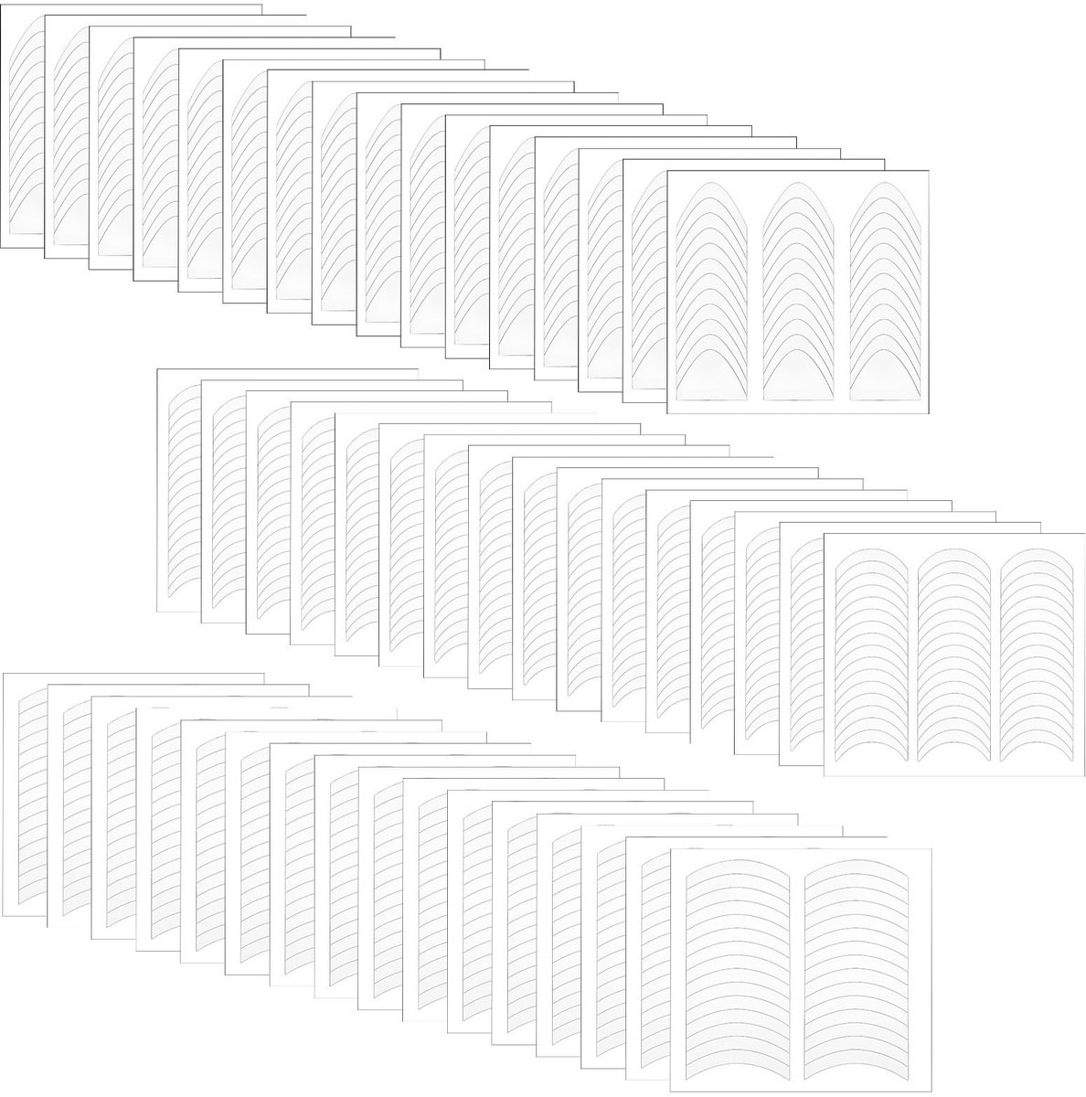 SolidKeus - Set van 48 Franse Nagelstickers voor Perfecte Manicure