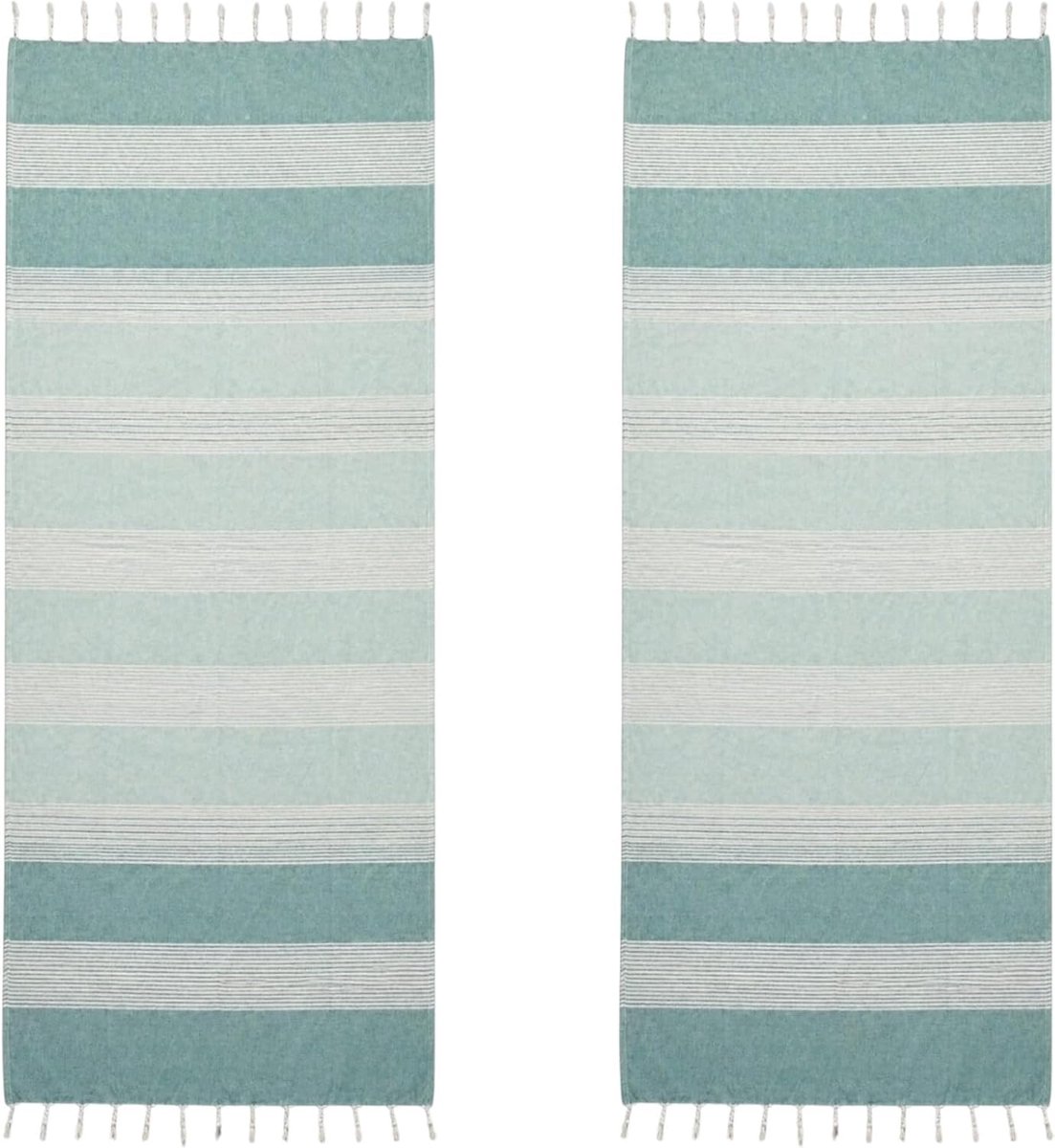 Strandhanddoek voor dames, 2 stuks, groot, licht en sneldrogend, multifunctionele pareo voor zwembad, spa, reizen en vakantie, 90 x 200 cm, 2 stuks
