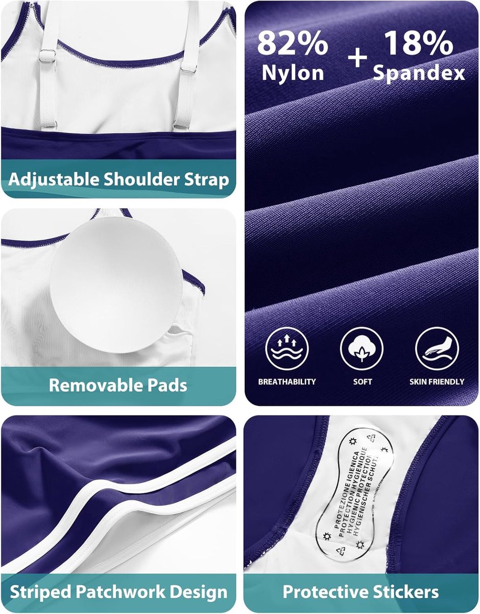 Badpak voor dames, tweedelig, push-up, gevoerd, bikini, zee, strand, zwembad, curvend, verstelbaar