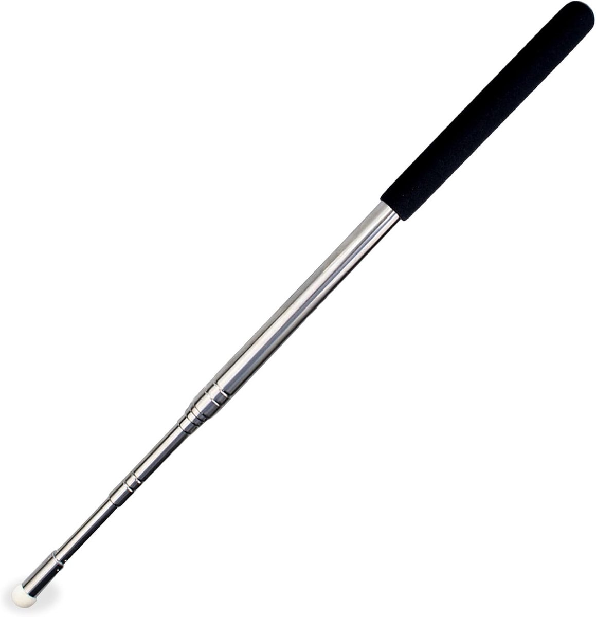 120 cm uittrekbare telescoopstang, 1 stuk, telescopische wijzer | Telescopische staaf voor onderwijs, demonstratie, opleiding (zwart)
