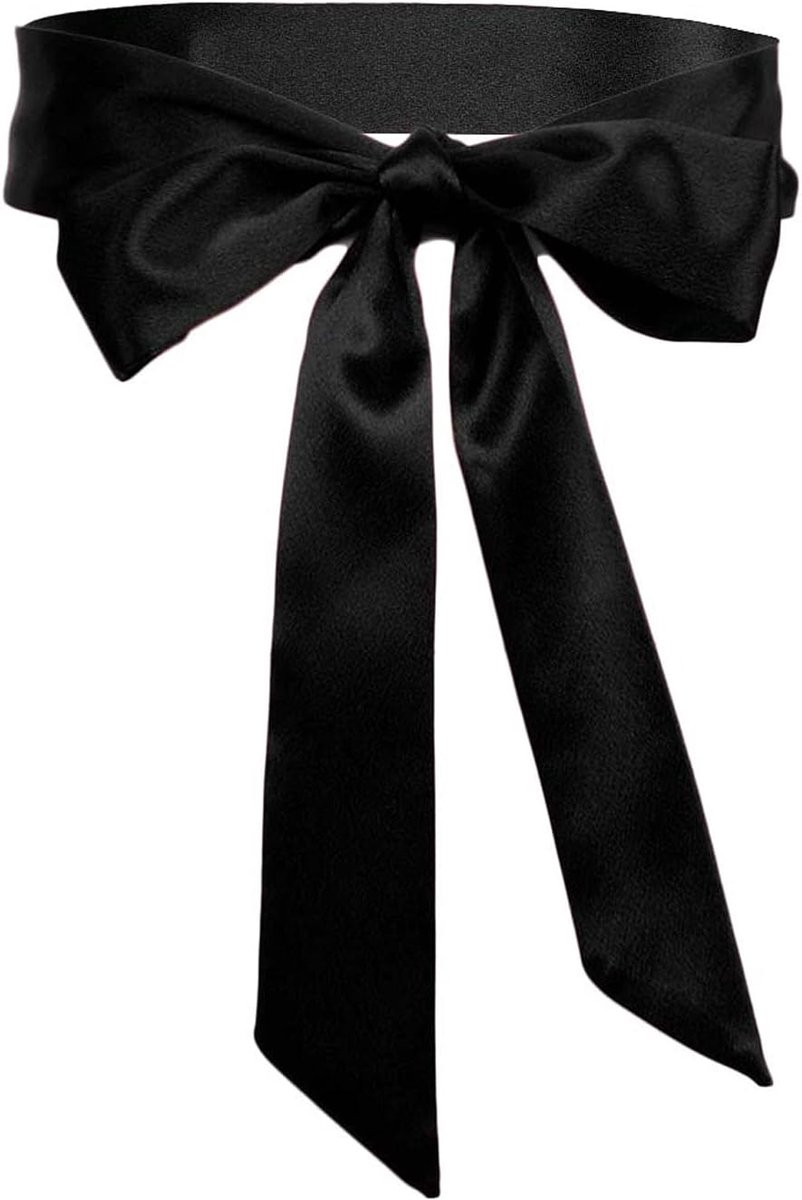 Dames meisjes satijn taille band extra lang plus size riem Obi Belt
