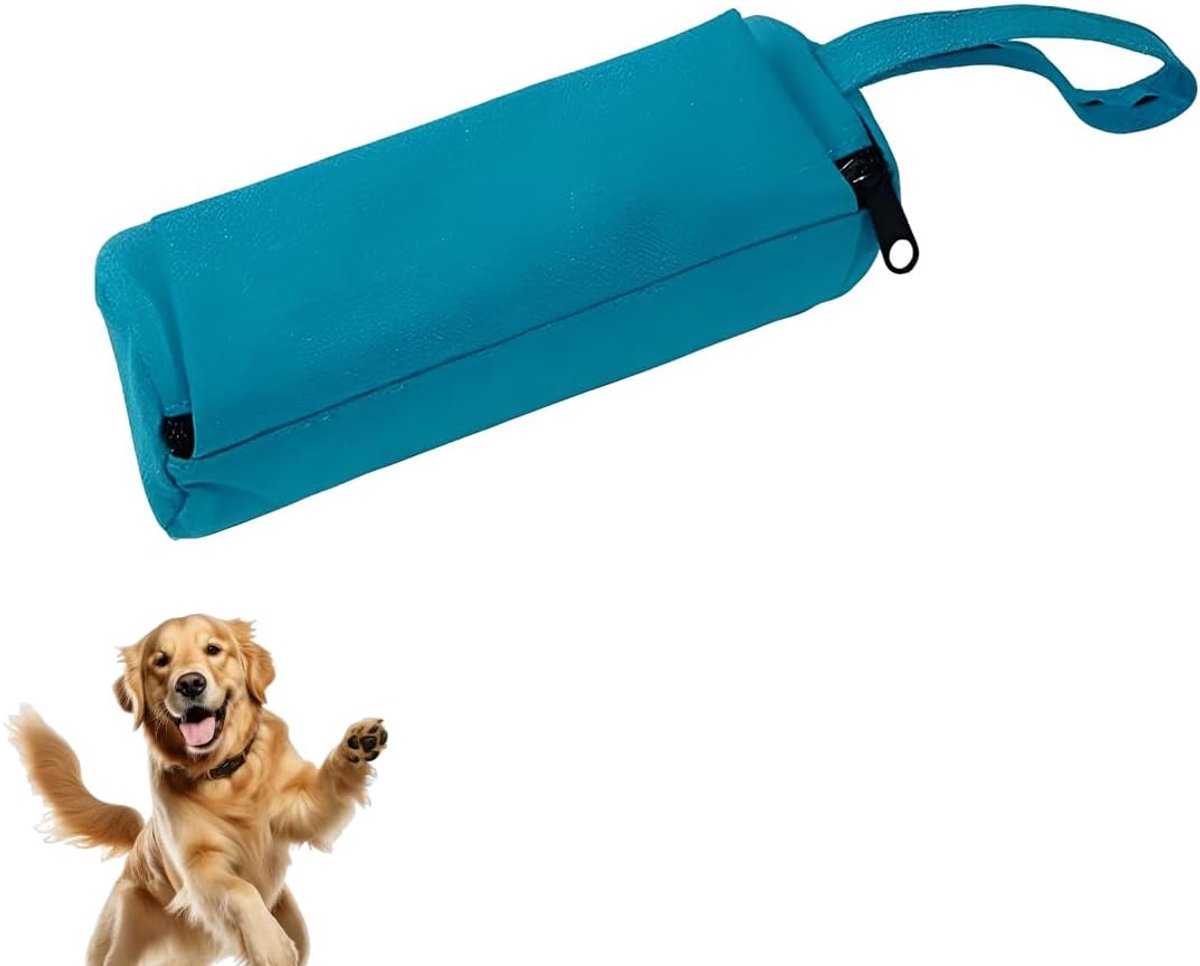 1 stuk premium fopspeen voor honden, snackzak voor honden, ideaal voor hondentraining of de opvoeding van de puppy (petrolgroen)