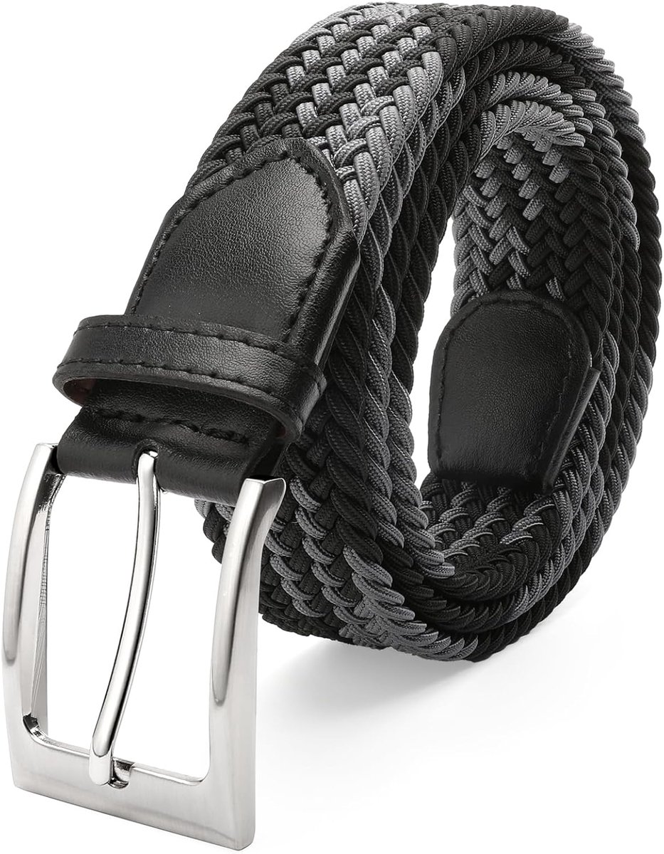 Geweven Elastische Riem Heren Rekbaar Nylon Gesp Zonder Gaten 3.3cm Riemen Casual Smal Webbing Mannen Stretch Comfortabel Zomer
