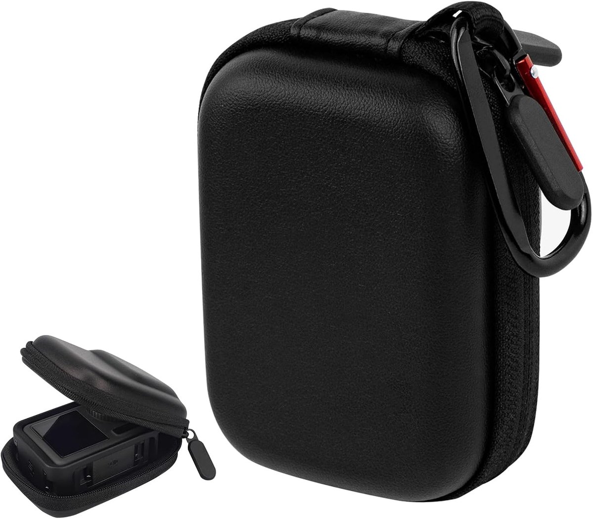 Reisbeschermingsetui voor DJI, beschermhoes compatibel met DJI Action 5 Pro/4/3 Val- en compressiebestendige opbergdoos voor reizen, schetsboekleven (zwart)