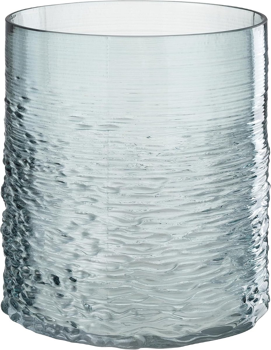 Windlicht Zee Glas Blauw Small
