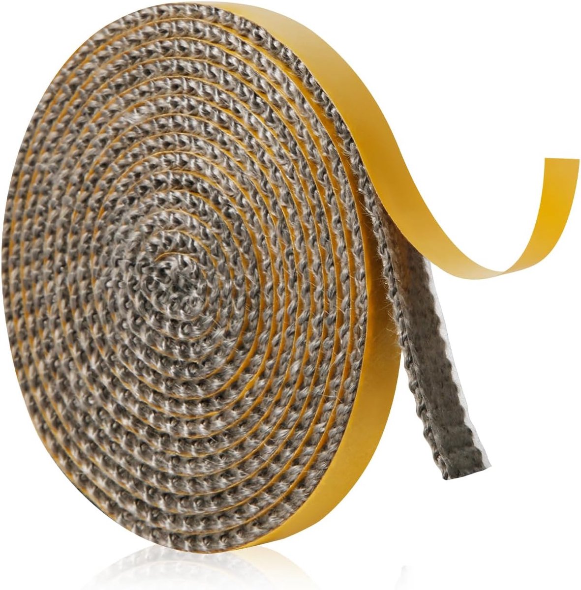 Open haard afdichting tape 10mm x 2m - zelfklevend glasvezel - vervangingspakking voor kachel deur - SnelShoppen
