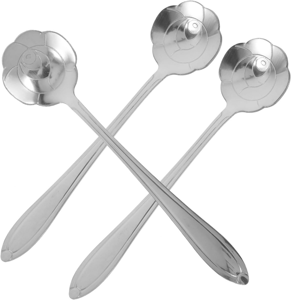 Deze 12-delige set roestvrijstalen koffielepels Geschikt voor patroon bevat elegante roerlepels die geschikt zijn Geschikt voor thee, desserts en suiker. Vaatwasmachinebestendig, gemakkelijk schoon te maken en ideaal Geschikt voor thuisgebruik.