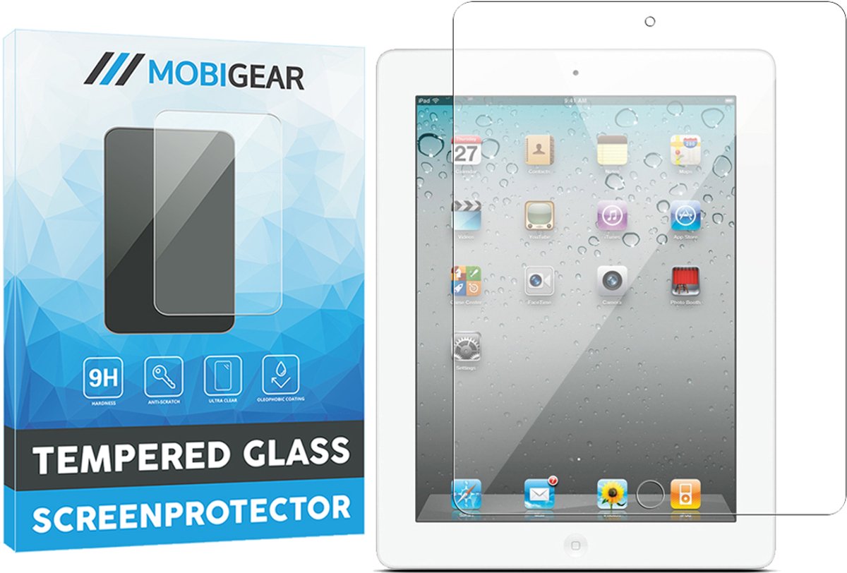 Mobigear Screenprotector geschikt voor Apple iPad 3 (2012) Glazen | Mobigear Screenprotector - Case Friendly