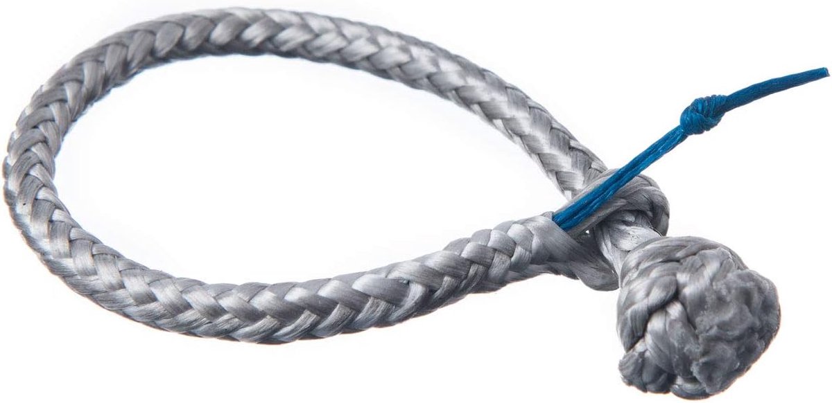 Touwbeugel van Dyneema, 3 mm, zilver- breukbelasting 900 kg