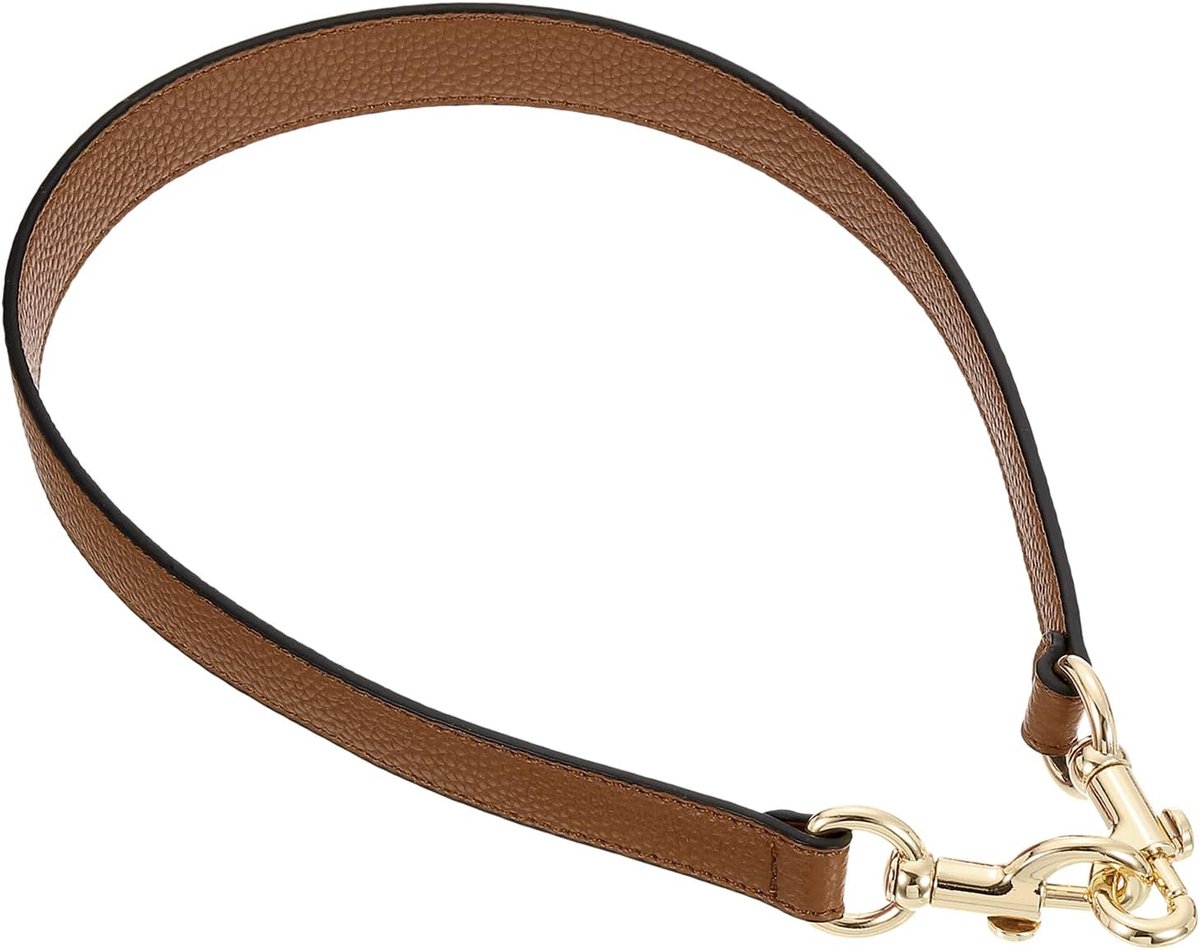 65 cm/25,59 inch tashengsel, PU-leer, korte tasgreep, tasriem met sluiting, vervangende riemen voor clutch, portemonnee, onderarmtassen, bruin, gouden gesp