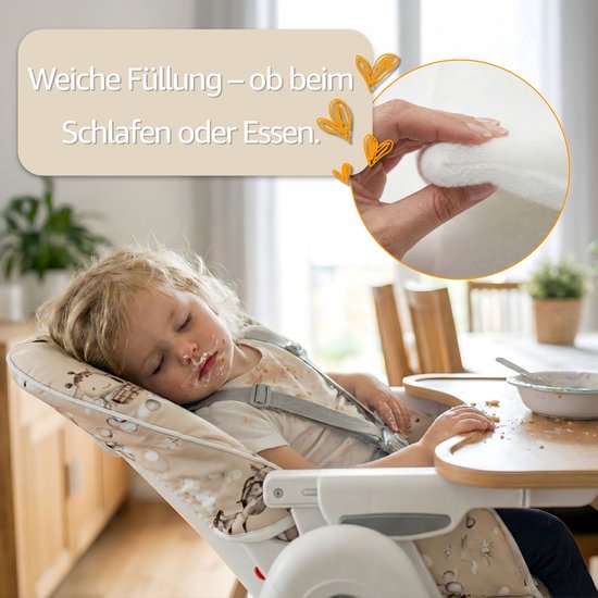 Stoelverkleiner voor kinderstoel Baby Stoelkussen Stoel - Kinderzitkussen voor Ikea Peg Perego Kinderstoel Stoelhoes voor kinderstoel Babystoel en kinderstoelen Oeko-Tex certificaat Galaxy — afbeelding 4