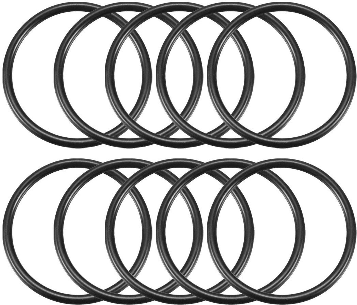 4 mm x 53 mm Zwart Rubber Afdichting O Ring Afdichting Wastafels 10 Stks