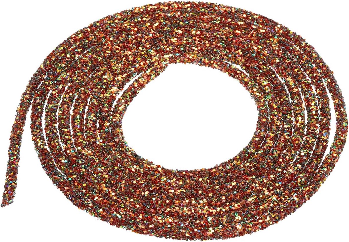 Pailletten touw pailletten strass buis koord voor knutselen bruiloft jurken kostuum kleding schoenen sieraden accessoires bruin