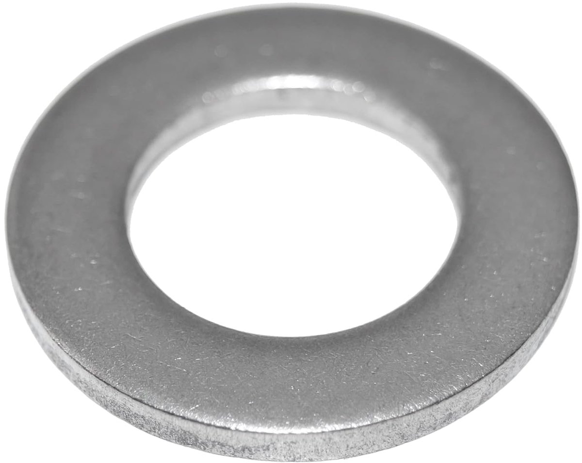M7 roestvrij staal V2A 6 stuks sluitringen 7,4 x 14 x 1,6 mm van roestvrij staal A2 VA, DIN 125, ISO 7089 - vorm A