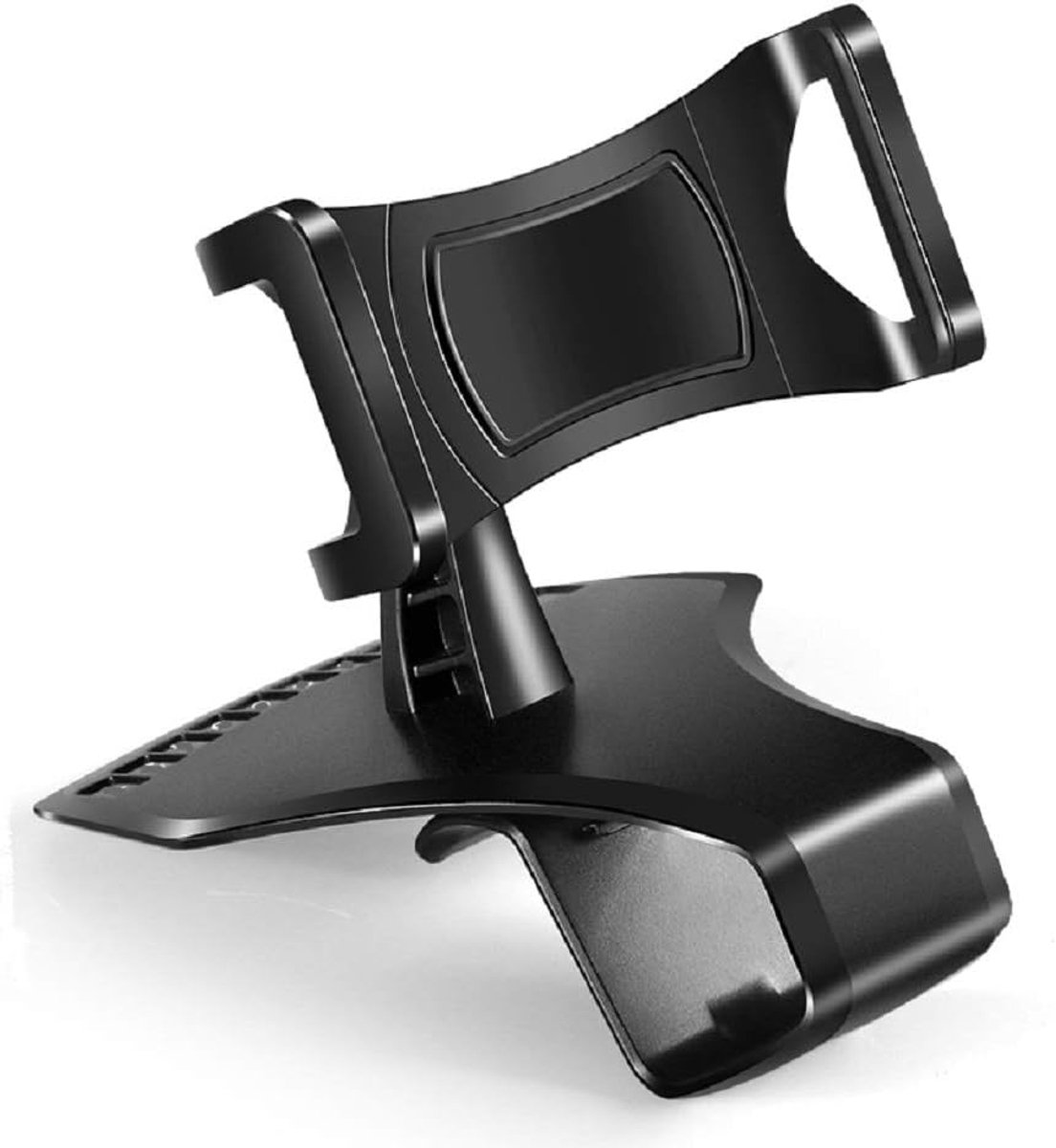 3 in 1 Auto GPS Smartphone Houder: Dashboard/Vizierklem + AC Grid Clip voor Wiko Harry - Zwart