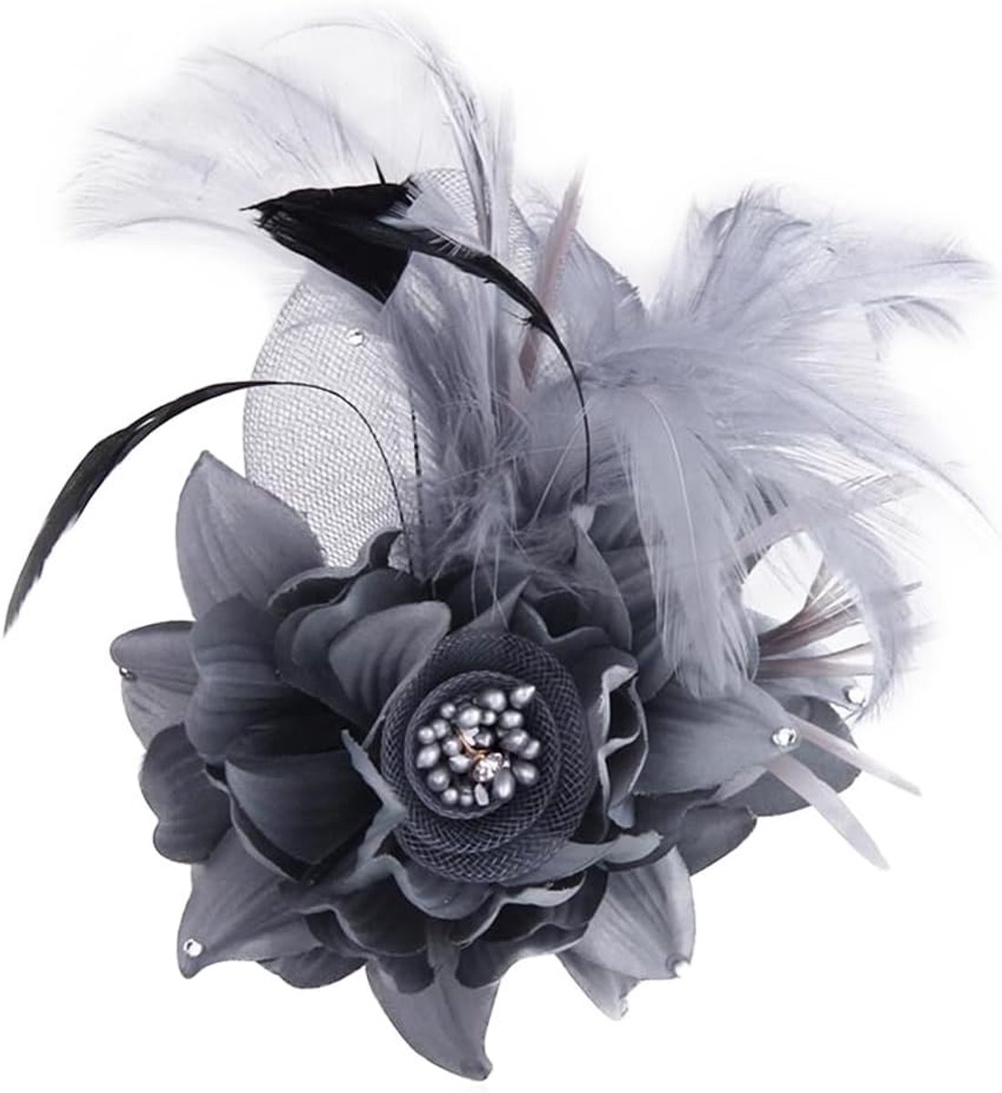 Veer Bloem Broche Pins Voor Vrouwen Meisjes Corsage Broche Party Ceremonie Accessoires Dans Banket Pins, 10*15cm, Aluminium, kristal, 10*15cm, Aluminium, Kristal