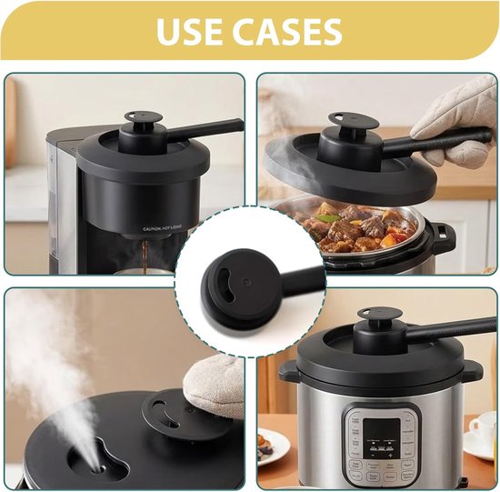 compatibel met Thermomix TM7, 360° draaibare stoomkachel, accessoires voor TM7, met overloopbeveiliging, aansluitingen, open haarden, meubelhoezen van Compatibel — afbeelding 3