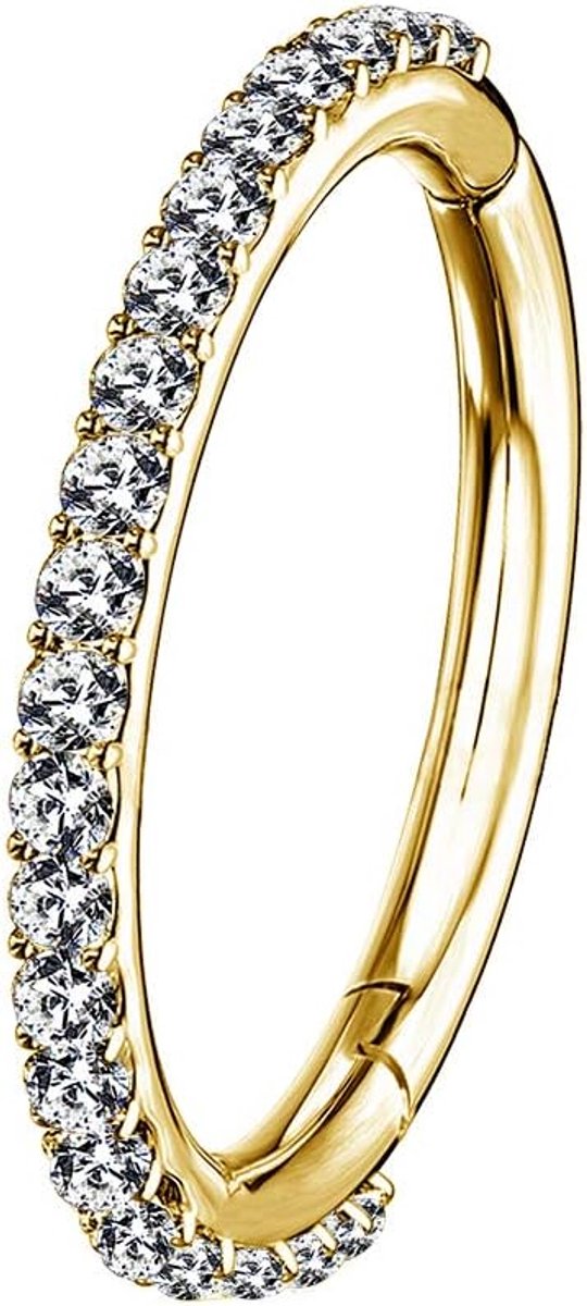 16G roestvrij staal kraakbeen oorbellen vijf petal clear CZ bloem tragus helix oorringen kraakbeen oorstekers