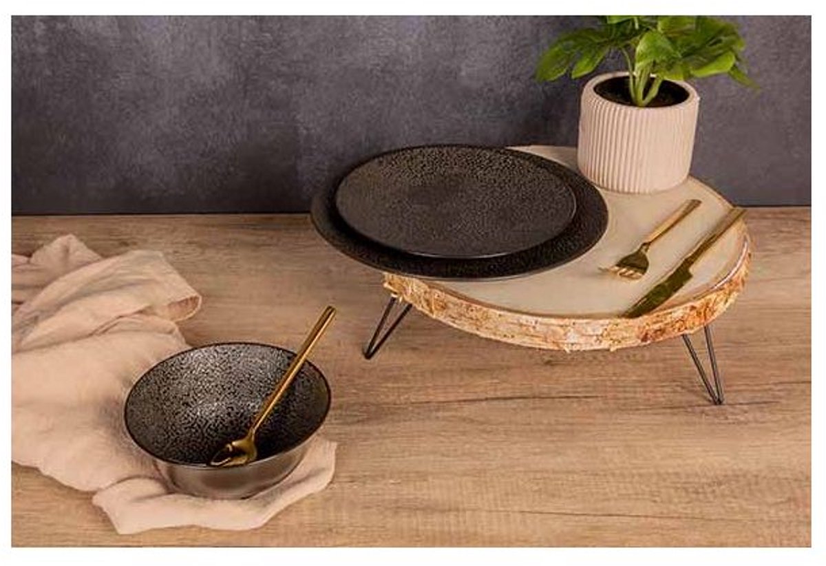 Candy Black Dinnerset 18dlg