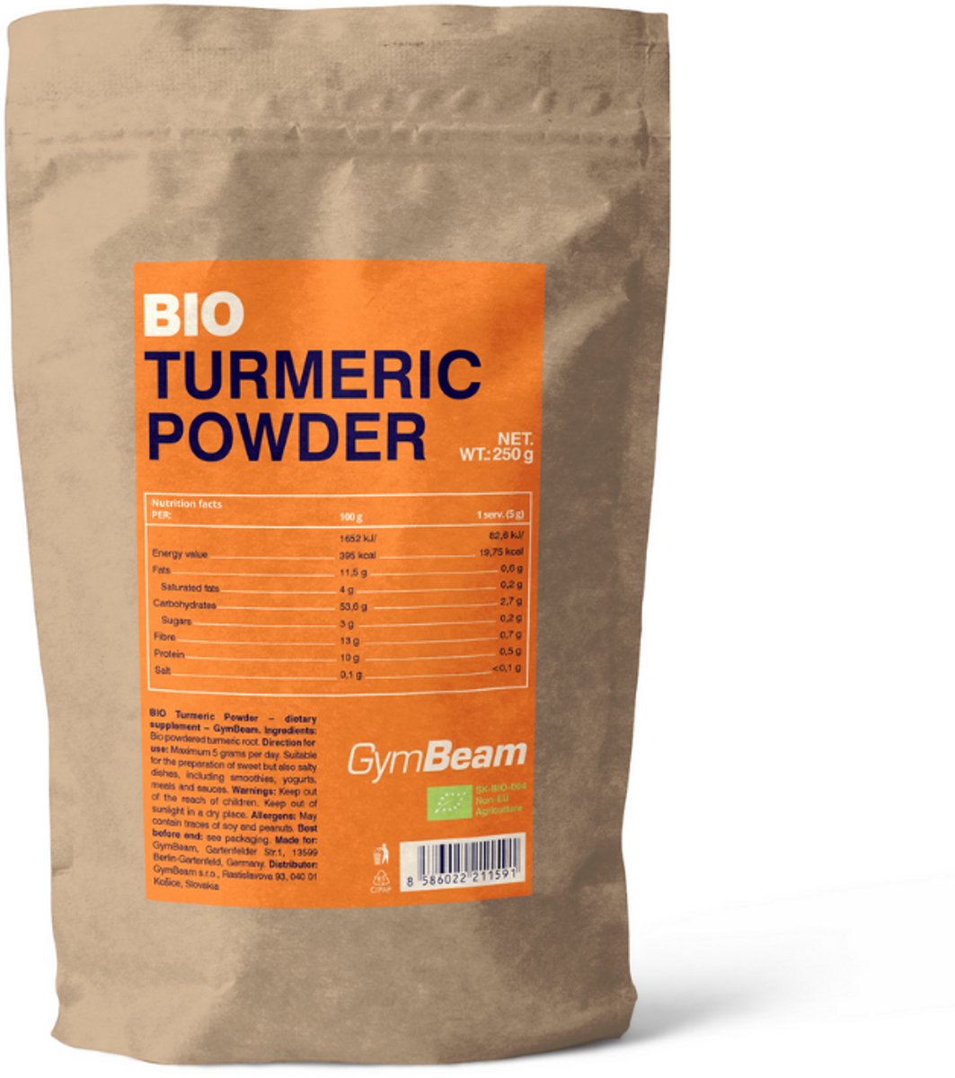 GymBeam BIO Kurkuma Poeder 250 g