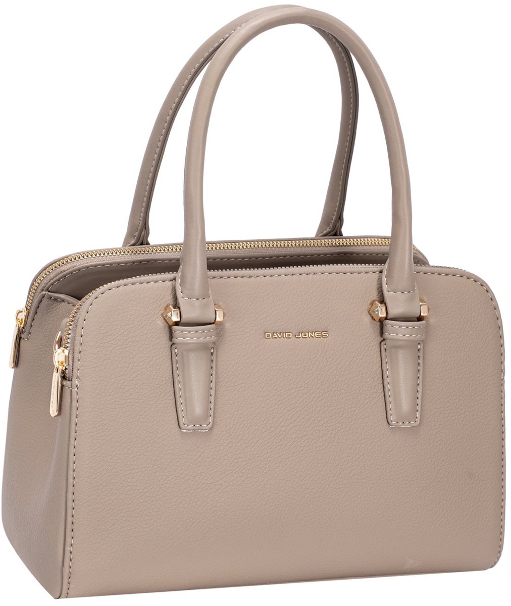 David Jones kunstlederen handtas Mette - Dames - Licht taupe