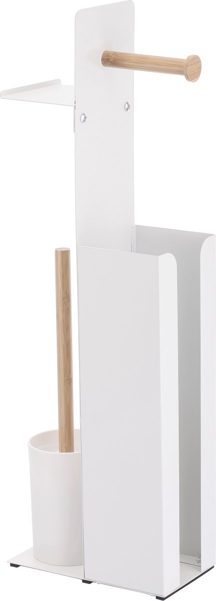 Spirella Toiletrolhouder – Vrijstaande Staande Toiletpapierhouder – WC-Rolhouder en WC-Papierhouder – Praktische Rolhouder