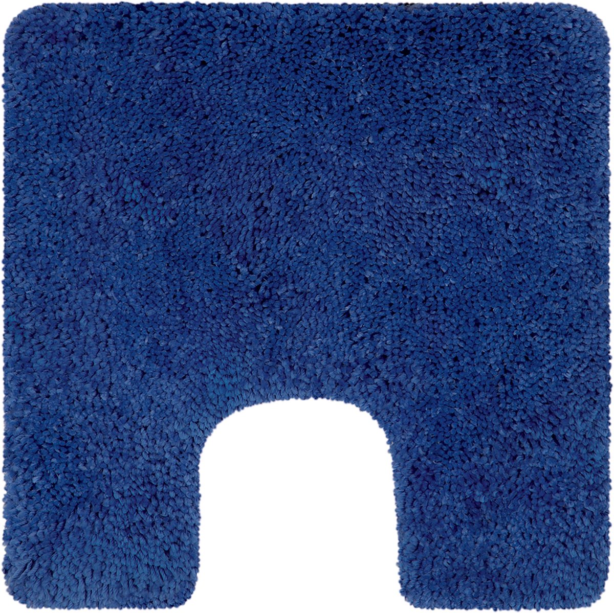 Spirella Highland Toiletmat - Badmat 55 x 55 cm - Zachte Badkamer Mat met Absorberend Oppervlak - Blauw