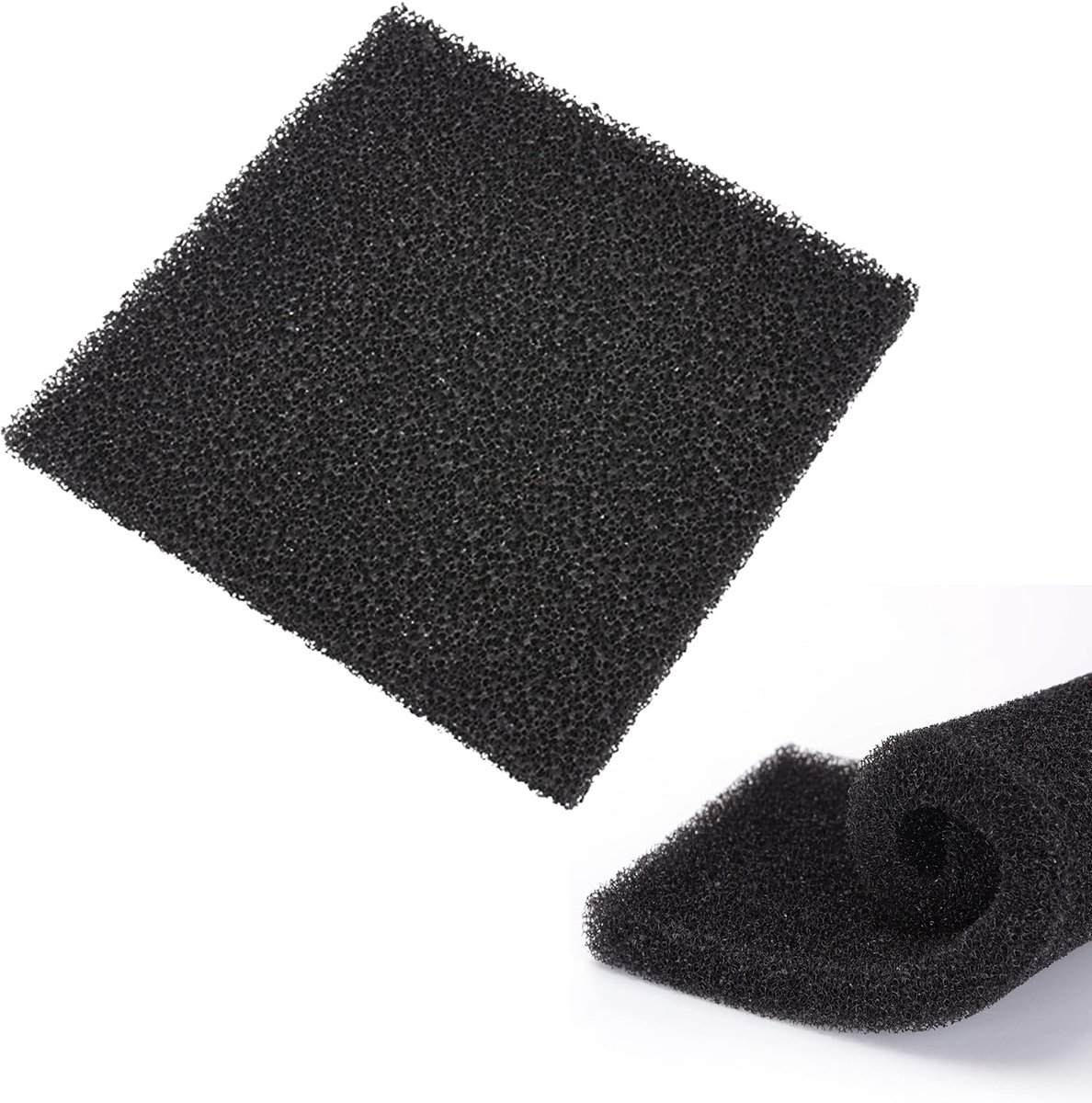 sponsfilter, 50 x 50 x 2 cm, 50 PPI filterspons voor aquaria, filterspons van biochemisch katoen, biochemische katoenen spons, filtratie van biochemisch katoen