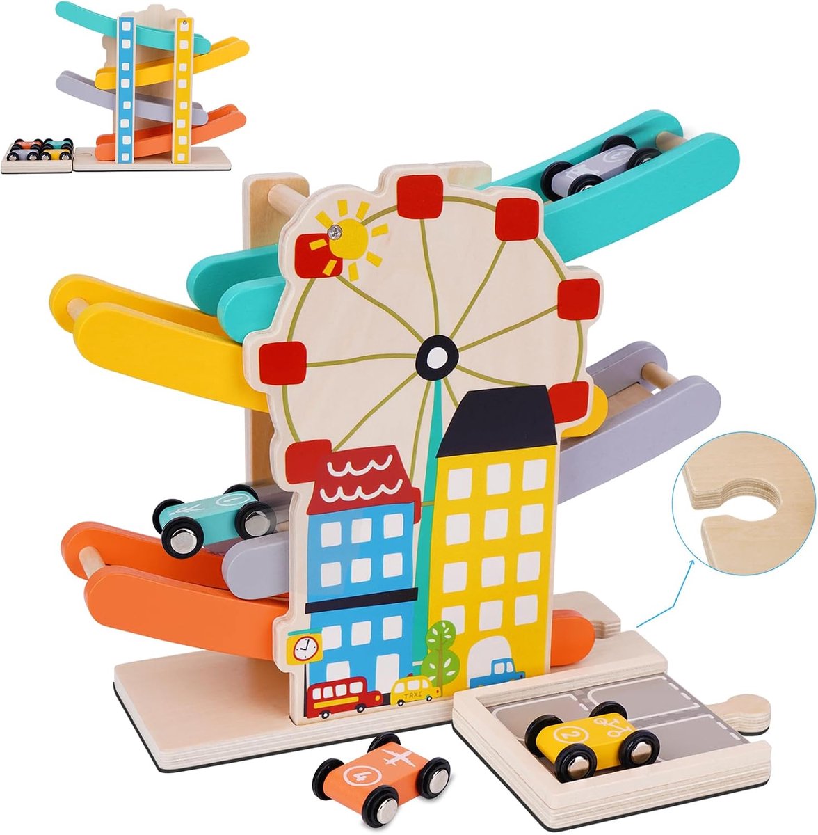 Houten Montessori Leerspeelgoed voor Peuters en Baby’s 1–3 Jaar | Fijne motoriek Spellen, Sensorisch Educatief Speelgoed, Kerstcadeau Verjaardagscadeau Jongen Meisje Kinderen Baby