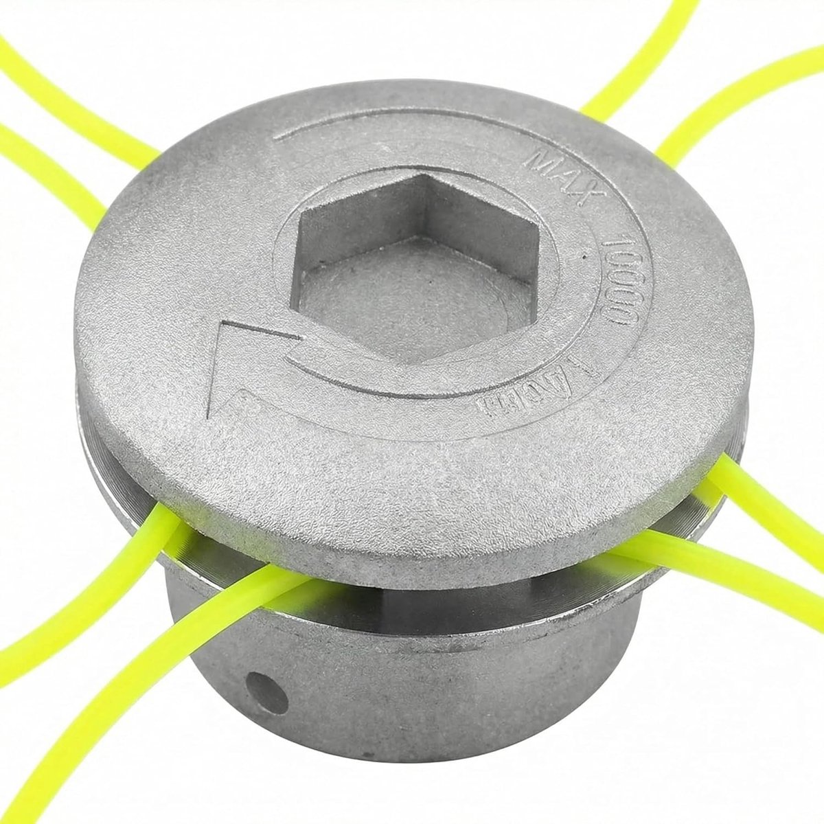 grastrimmerkop, aluminium draadkop, dubbele draadspoel, aluminium draadkop, grastrimmerkop, voor benzine bosmaaier, dient voor het vervangen van de spoel van grasmaaieronderdelen