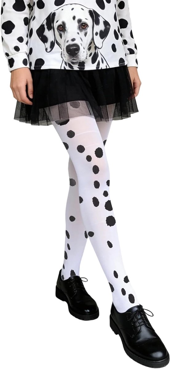 panty voor kinderen, wit en zwart, gestippeld, voor dagelijks gebruik, cosplay-accessoires voor feestjes, carnaval, Halloween, cosplay kinderen